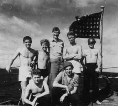 Photo of Richard Graves and shipmates